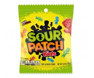 CANDY, SOUR PATCH KIDS 3.6oz. BAG