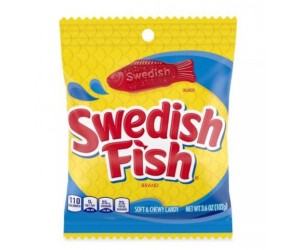 CANDY, SWEDISH FISH 3.6oz BAG