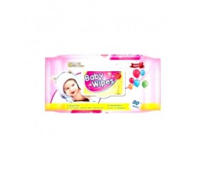 BABY WIPES, PINK 80CT.