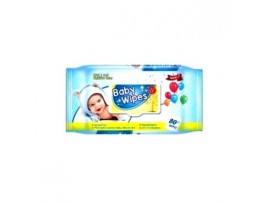 BABY WIPES, BLUE 80CT.