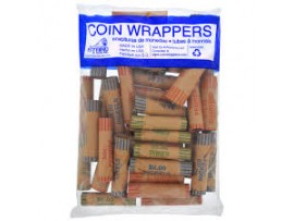 COIN WRAPPERS, 36CT ASST. ROLLS