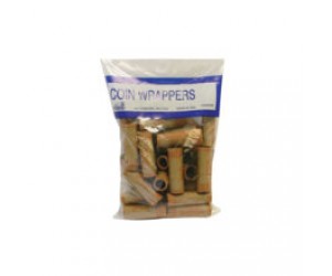 COIN WRAPPERS, QUARTER ROLLS 36CT