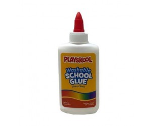 Playskool Washable School Glue, 4 oz, White 