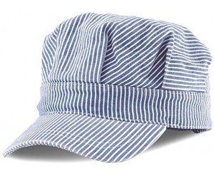 CONDUCTOR'S HAT BLUE & WHITE STRIPE