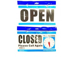 OPEN & CLOSE SIGN W/TIME