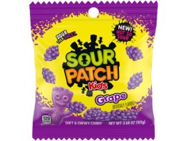 CANDY, SOUR PATCH GRAPE 3.58oz.