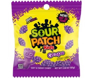 CANDY, SOUR PATCH GRAPE 3.58oz.