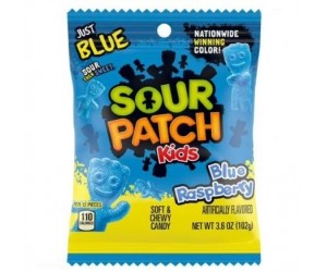 CANDY, SOUR PATCH BLUE RASPBERRY 3.6oz.