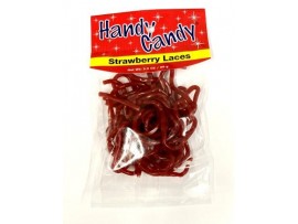 CANDY, STRAWBERRY LACES 3.5oz. BAG
