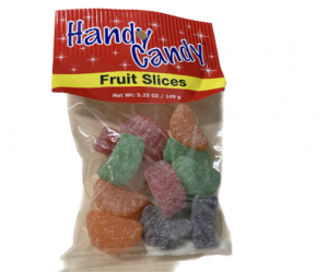 CANDY, FRUIT SLICES 5.25oz. BAG HANDY CANDY