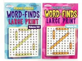 WORD FINDS, POCKET PUZZLE LG. PRINT