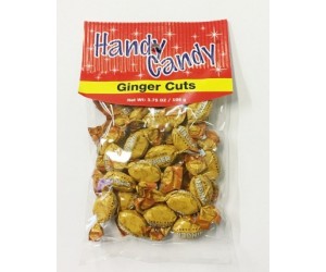 CANDY, GINGER CUTS 3.75oz. BAG HANDY CANDY