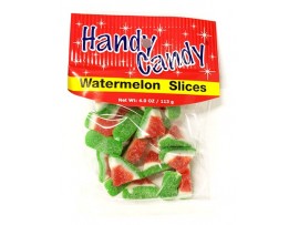 CANDY, WATERMELON WEDGES 4oz. BAG HANDY CANDY