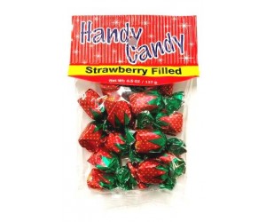 CANDY, STRAWBERRY FILLED 4.5oz. BAG
