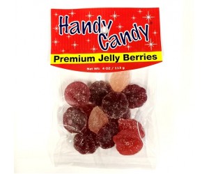 CANDY, JELLY BERRIES 4oz. BAG HANDY CANDY