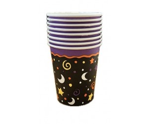 CUPS 7oz 8ct PURPLE BUMPKIN