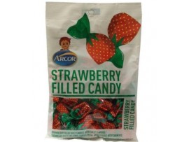 CANDY, STRAWBERRY FILLED 7oz. BAG ARCOR