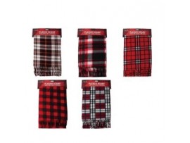 SCARF, FLEECE ASST. PLAIDS