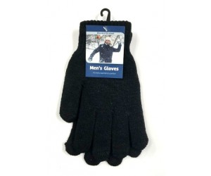 GLOVES, MEN'S BLACK