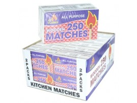 EZ FLAME WOODEN MATCHES 250CT 2PK