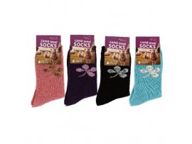 SOCKS, LADIES WOOL PRINTED