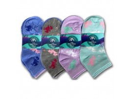 SOCKS, 3PK ANKLE KIDS 4 ASST. SIZES