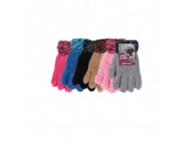 GLOVES, LADIES MULTI COLOR DESIGN