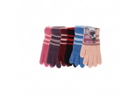 GLOVES, LADIES STRIPE DESIGN