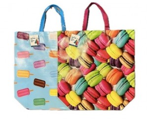 SHOPPING BAG CAKE & POPSICLE PRINT 20X18"