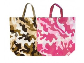 SHOPPING BAG CAMO PRINT 20X18"