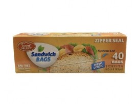 Sandwich Bags 40 CT.  Zipper Seal