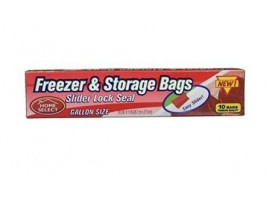 Freezer & Storage Bags Gallon Size 10ct Slider Lock