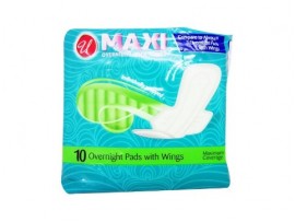 MAXI PADS, 10CT. ULTRA THIN W/WINGS
