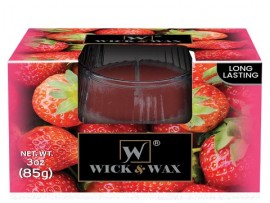 CANDLE 3oz. STRAWBERRY BOXED