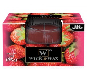 CANDLE 3oz. STRAWBERRY BOXED