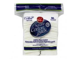 COTTON SQUARES PADS 80CT