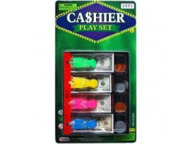 PLAY MONEY CASH DRAWER W/COINS