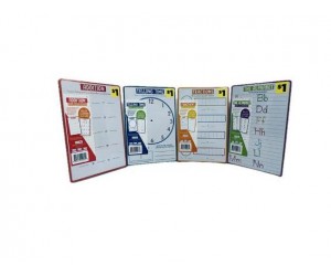 FUN ZONE DRY ERASE WIPE CLEAN BOARD 6"X9" ASSORTED PP $1