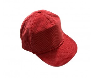 BASEBALL HAT RED CORDUROY