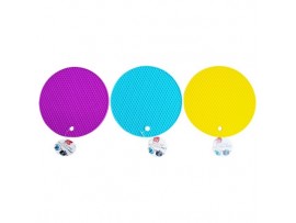 SILICON MAT ROUND ASST. COLORS