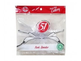 Cutlery, 51ct Clear Fork