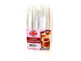 SHOT CUPS 1oz. CLEAR 40CT
