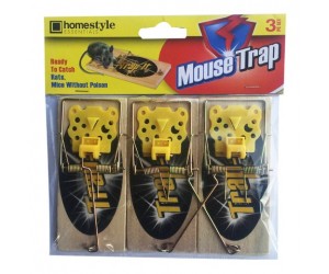 MOUSE TRAP, WOODEN 3PK