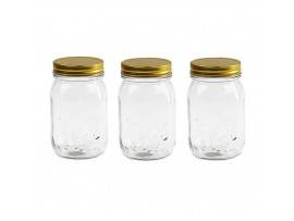 MASON JAR W/METAL LID 500ML