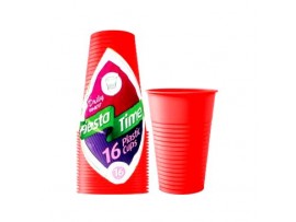 CUPS, 16oz. RED 16CT.