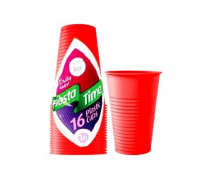 CUPS, 16oz. RED 16CT.