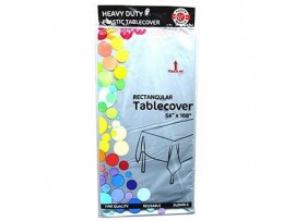 TABLE COVER 54" x 108" SILVER