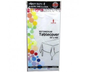 TABLE COVER, CLEAR 54x108 RECT.