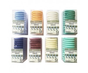 SHOWER RINGS 12PC RIBBED
