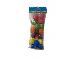 EASTER EGGS, 18PC SMALL BRIGHT COLORS